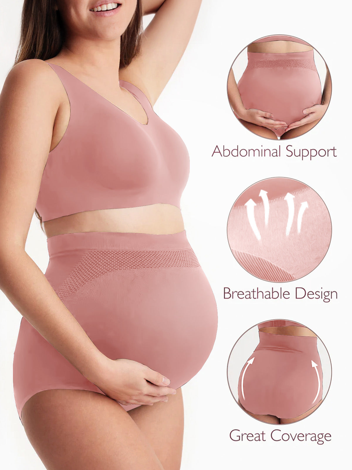 Maternity High Waist Underwear (3 Pack)